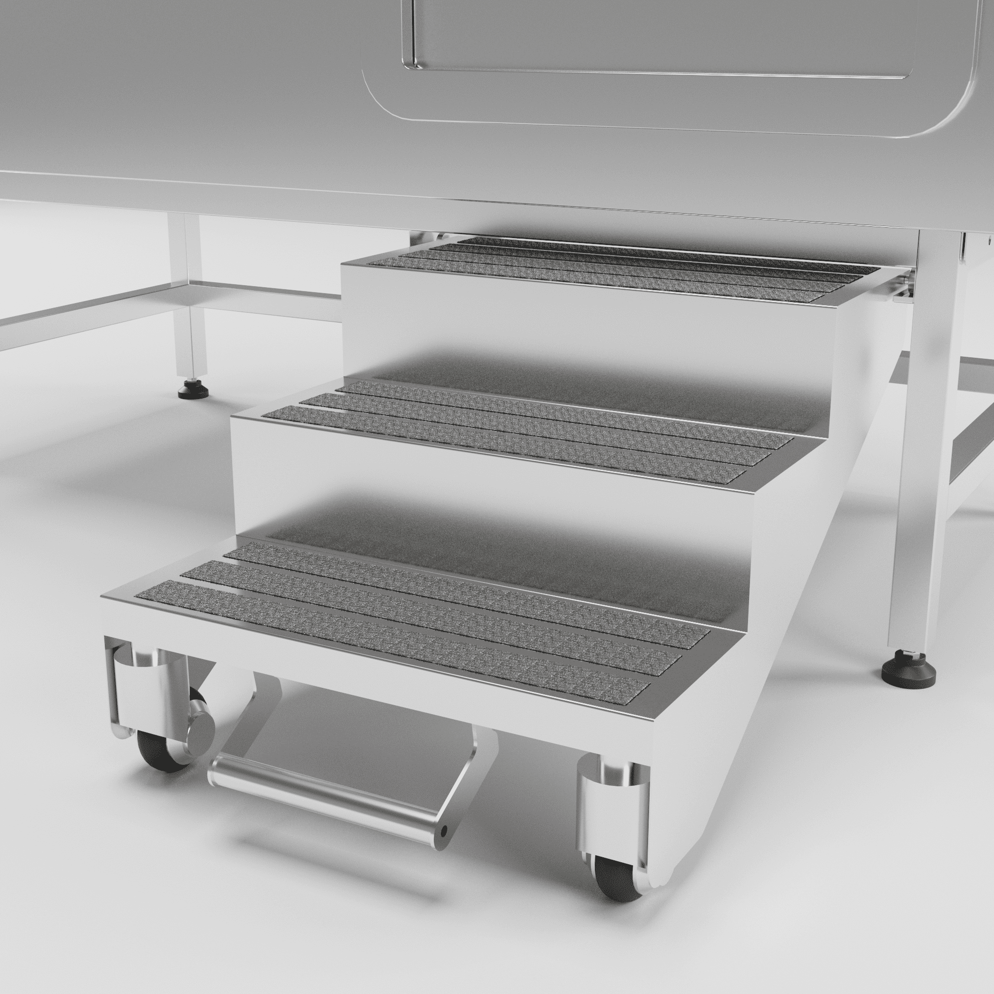 Waggz Roll-Lock 50″ Steel Stationary Dog Grooming Tub - Image 2