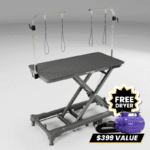 Waggz Step-Low Electric Dog Grooming Table (Black) - Image 2