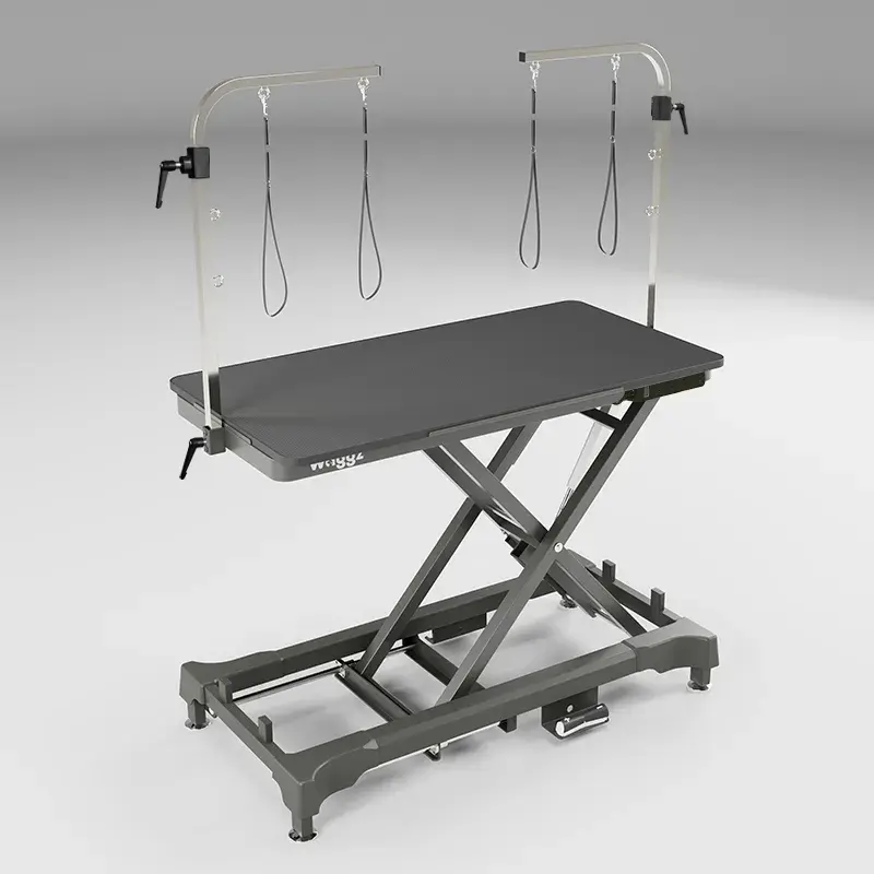 Waggz Step-Low Electric Dog Grooming Table (Black) - Image 1
