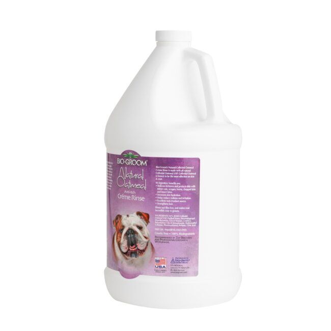 Bio-Groom Natural Oatmeal Soothing Anti-Itch Crème Rinse Gallon Dog Grooming Conditioner - Image 3