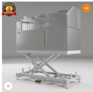 Waggz Power-Slide XL 60″ Electric Dog Grooming Tub (White)