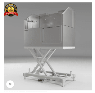 Waggz Power-Slide 50” Electric Dog Grooming Tub (White) 