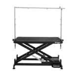 Waggz Step-Low Lite 47” Compact Electric Dog Grooming Table (Black) - Image 2