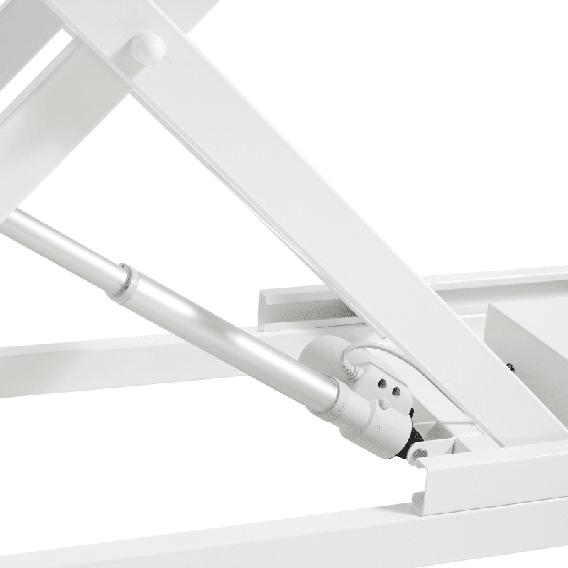 Waggz Step-Low Lite 47” Compact Electric Dog Grooming Table (White) - Image 4