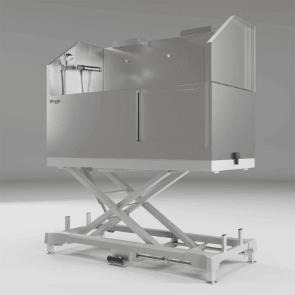 Waggz Power-Slide XL 60″ Electric Dog Grooming Tub (White)