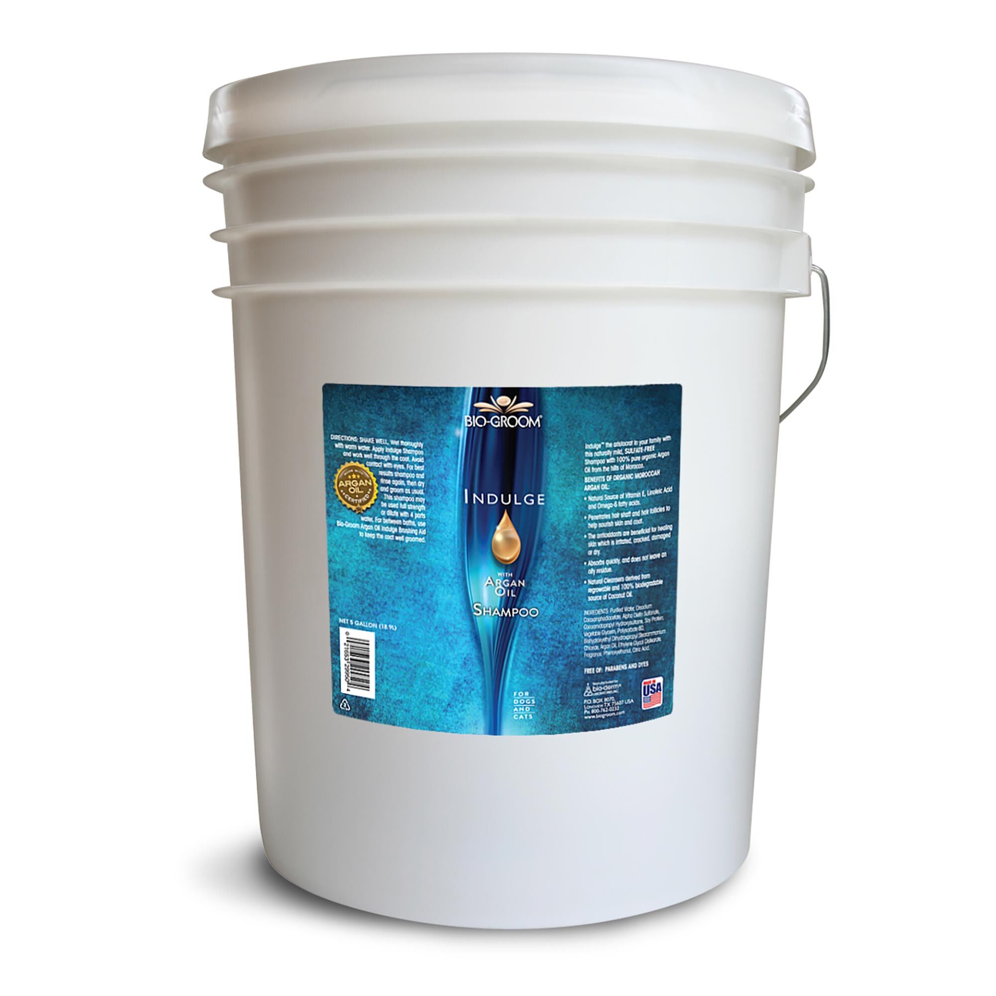 Bio-Groom-Indulge-Shampoo-5-Gallon Bio-Groom Indulge Sulfate Free Argan Oil Shampoo 5 Gallon Dog Grooming Shampoo - Image 1