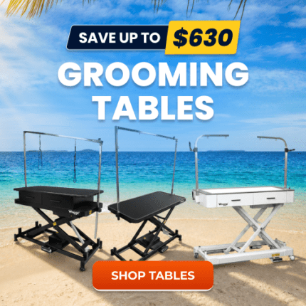 Dog days summer sale grooming tables