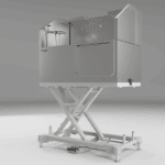 Waggz Power-Slide 50″ Electric Dog Grooming Tub (White)