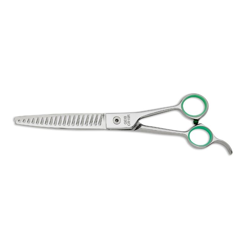 CR-80-19T (Back) Geib Buttercut Shear Crocodile 8.0" BL-19-Tooth Sculpting & Finishing Dog Grooming Shear - Image 1