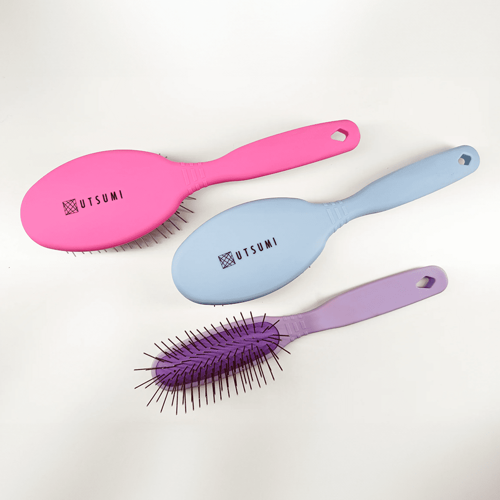 Utsumi Long Pin Brush for Dog Grooming - Large (Pink) - Image 3