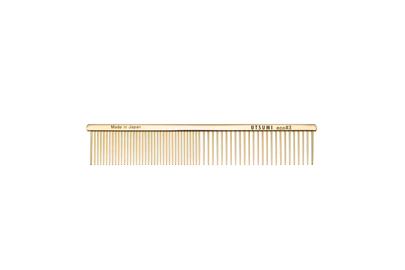 ECO_3Comb1 GOLD Utsumi ECO #3 Comb <br/><span class="p-title">Dog Grooming Comb</span> - Image 1