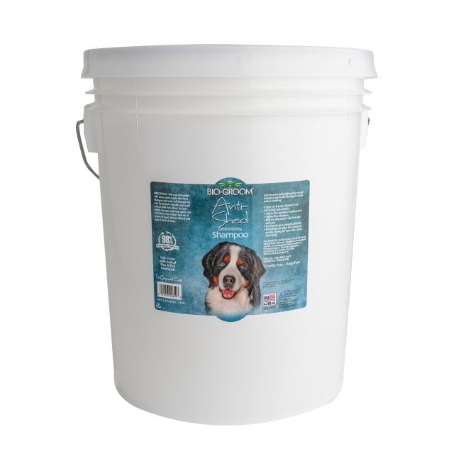 Bio-Groom-Anti-Shed-Shampoo-5-Gallon Bio-Groom Anti-Shed deshedding Shampoo 5 Gallon Dog Grooming Shampoo - Image 1