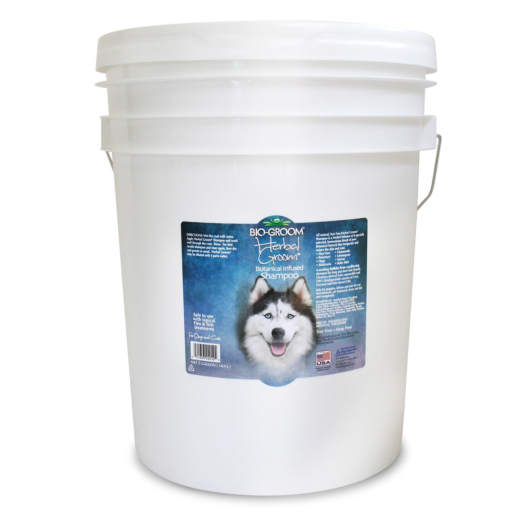 Bio-Groom-Herbal-Groom-Botanical-Infused-Shampoo-5-Gallon Bio-Groom Herbal Groom Conditioning Shampoo 5 Gallon Dog Grooming Shampoo - Image 1