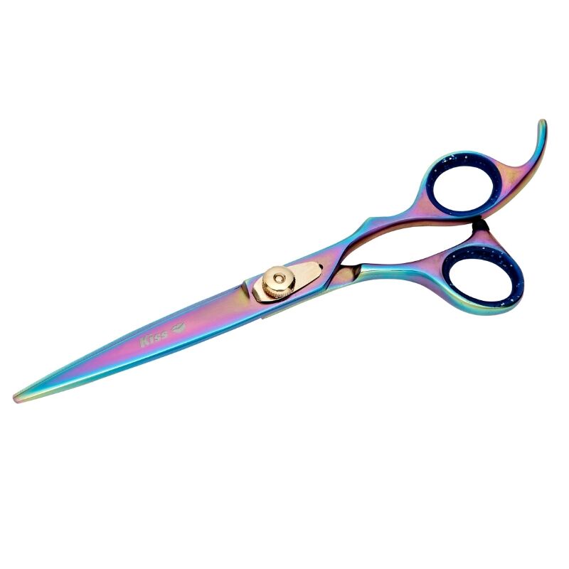 Geib Buttercut Shear Kiss Gold Rainbow 7.5″ – Right-Handed - Image 1