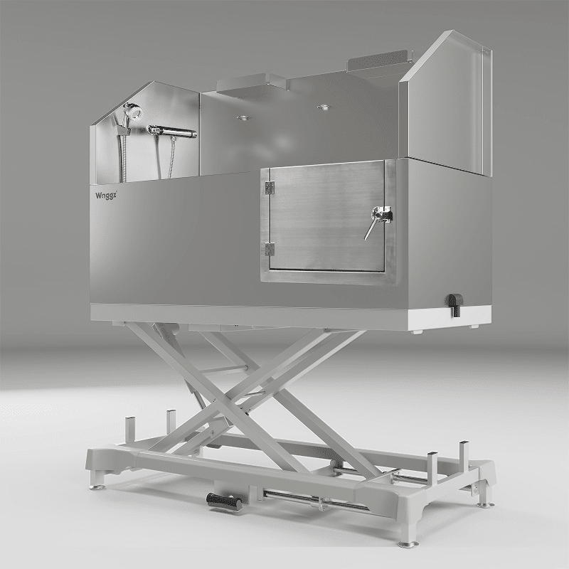 230EL White_Main Waggz Power-Lock XL 60″ Electric Dog Grooming Tub (White) - Image 1