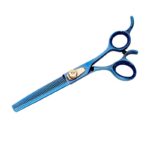 Geib Buttercut Shear Kiss Gold Blue 6.5" BL-42-Tooth Blender-Right Hand Dog Grooming Shear