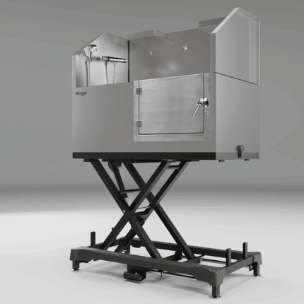 Waggz Power-Lock 50″ Electric Dog Grooming Tub (Black)