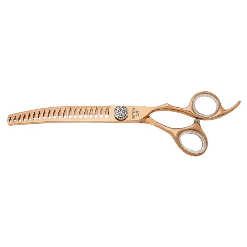 Geib Buttercut Shear Crystal Gold 7.0" Dog Grooming Shear - Image 1