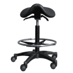 Waggz Ergonomic Saddle Stool with Adjustable Footrest