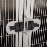 Waggz Modular Stack Pet Grooming Cage (Small, Stainless Steel) - Image 6