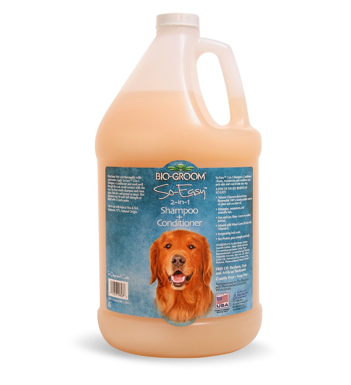 so-easy-gallon Bio-Groom So-Easy 2-in-1 Dog Grooming Shampoo + Conditioner (1 Gallon) - Image 1
