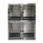 Waggz Mod-Stack Duo Pet Grooming Cage in 304 Stainless Steel