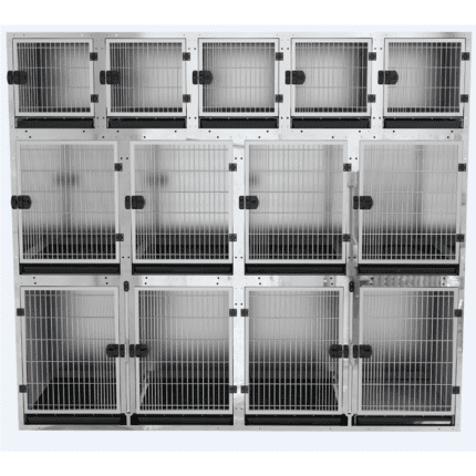 Waggz Mod-Stack Pet Grooming Cage in 304 Stainless Steel