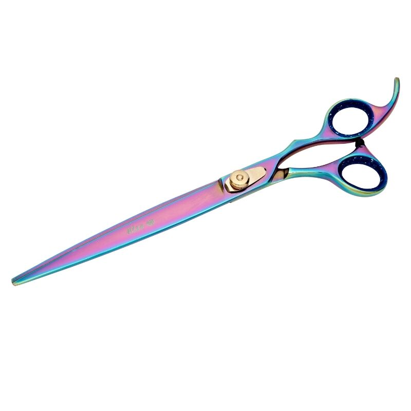 KG-R-95ST Geib Buttercut Shear Kiss Gold Rainbow 9.5" Dog Grooming Shear - Image 1