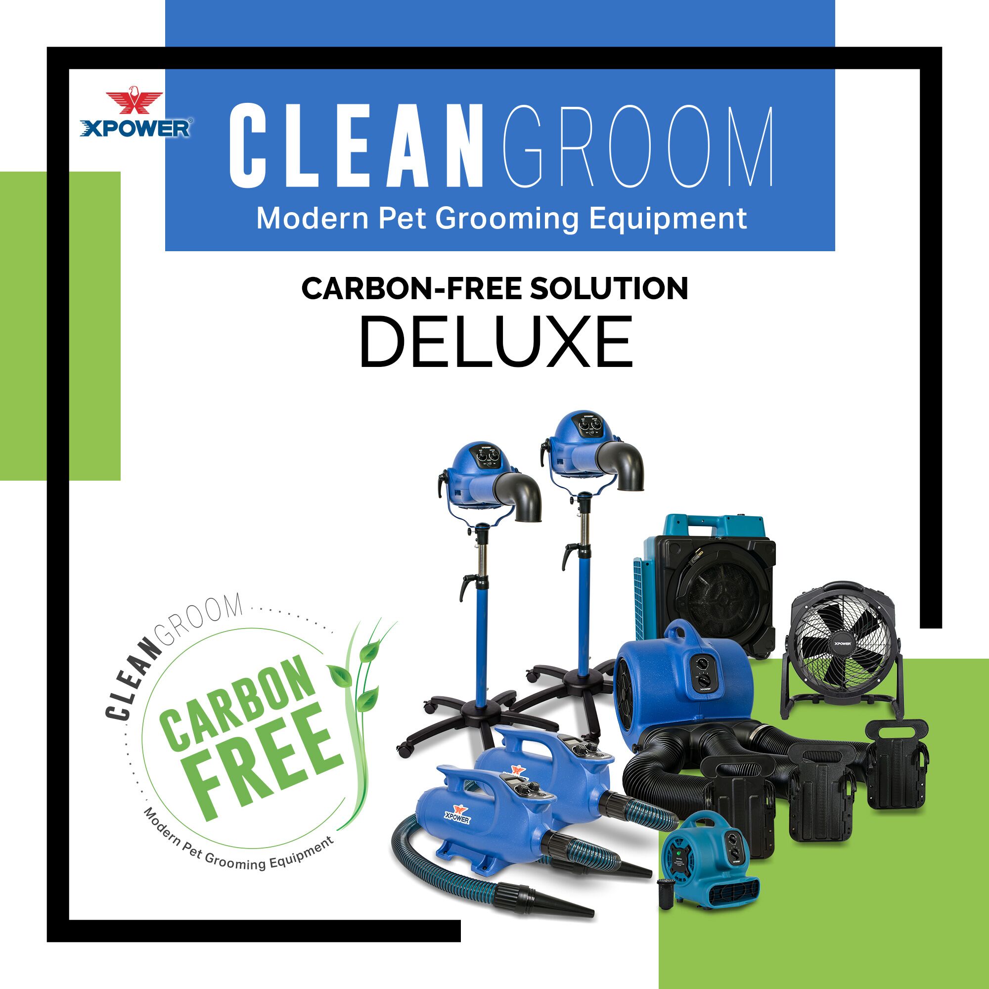 XPOWER-CleanGroom-Carbon-Free-Solution---Deluxe2 XPOWER CleanGroom Carbon-Free Solution – Deluxe Dog Grooming Dryer - Image 1