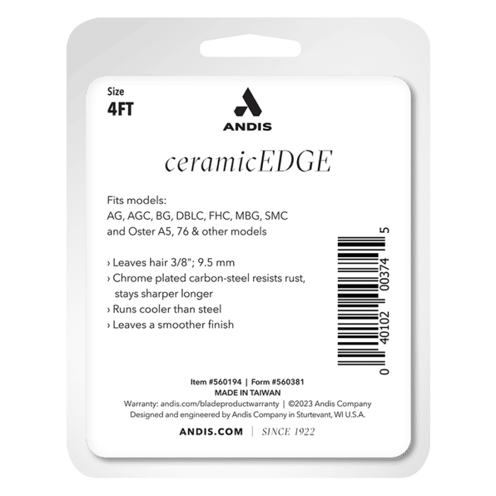 Andis CeramicEdge® 4FT Fine Tooth Blade - Image 3