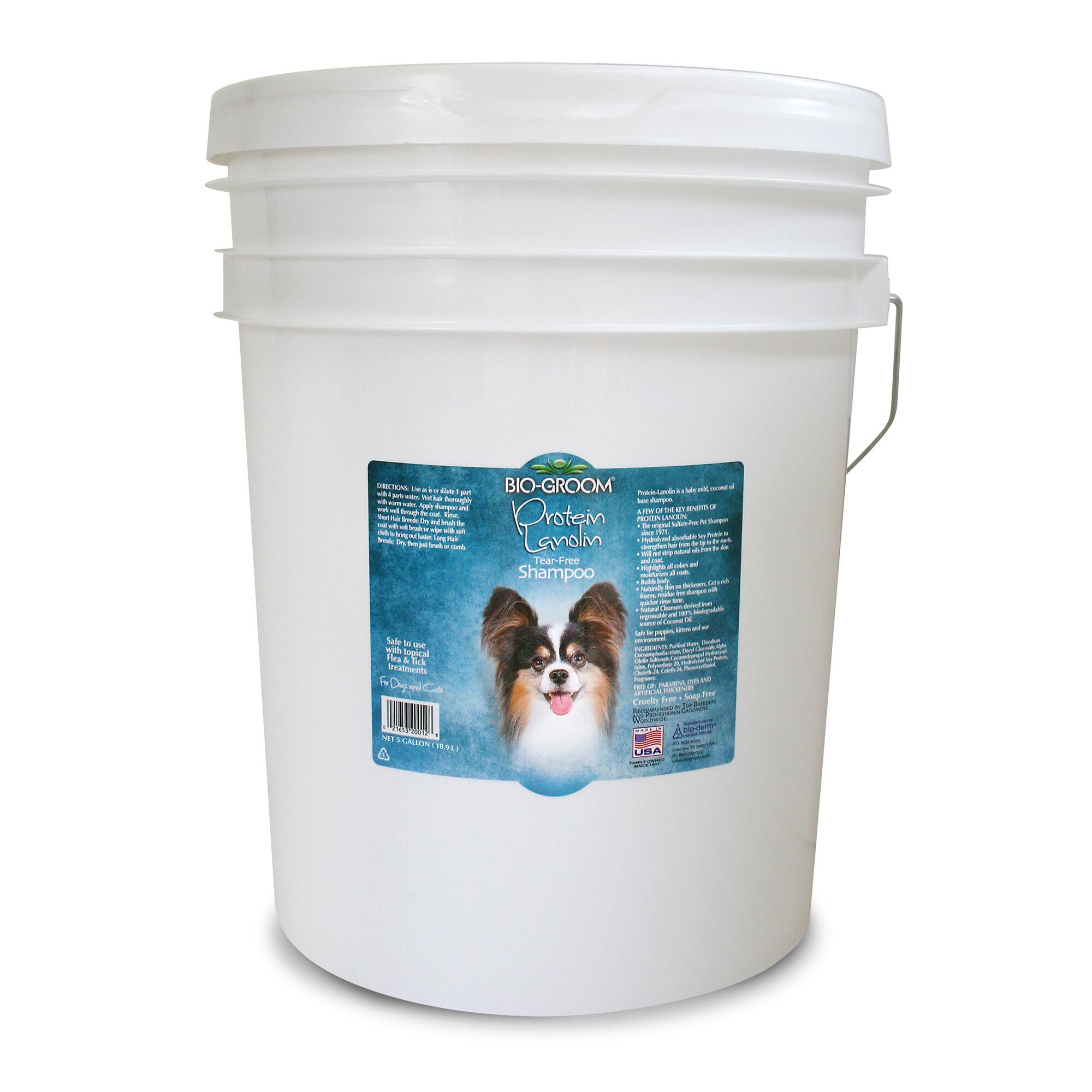 Bio-Groom Protein Lanolin Tearless Shampoo 5 Gallon Dog Grooming Shampoo - Image 1