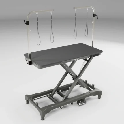 Waggz Step-Range XL 52” Electric Dog Grooming Table with Removable Tabletop (Black)