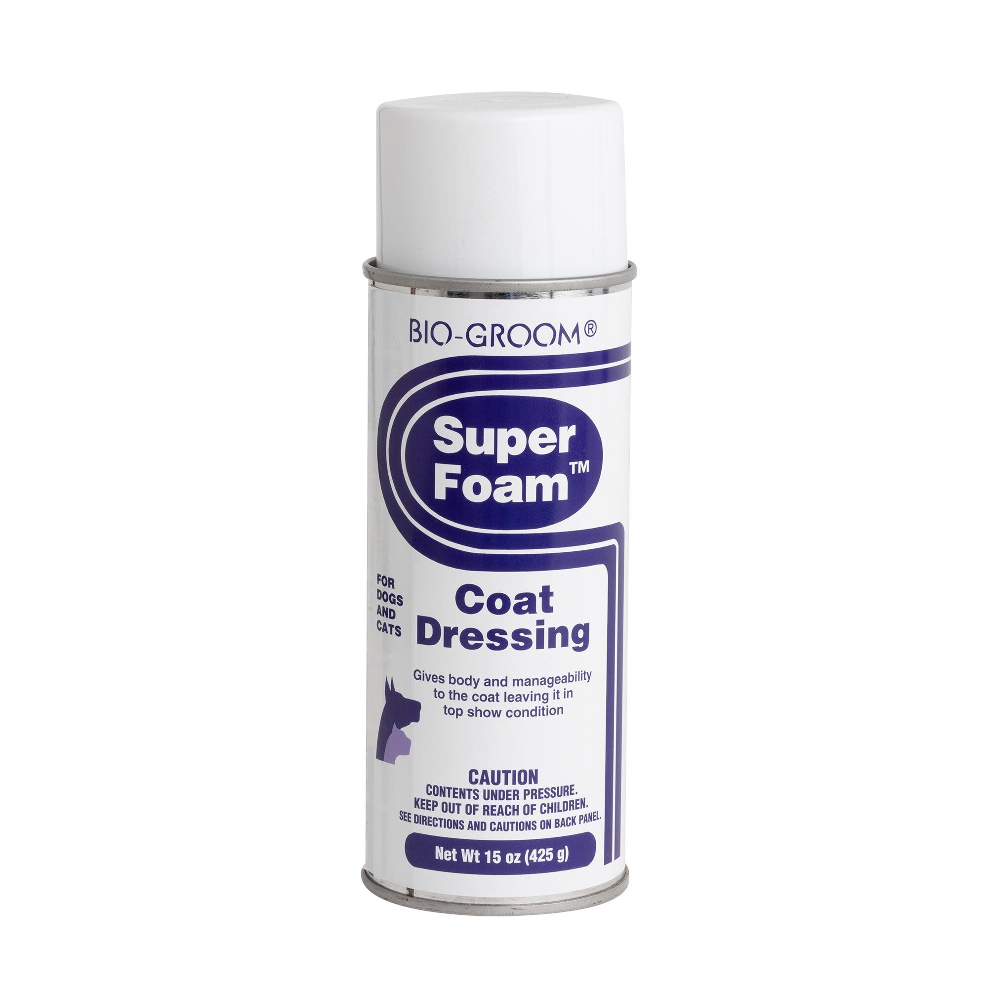 Bio-Groom-Super-Foam-Coat-Dressing-Front Bio-Groom Super Foam™ Dog Coat Dressing (15oz) - Image 1