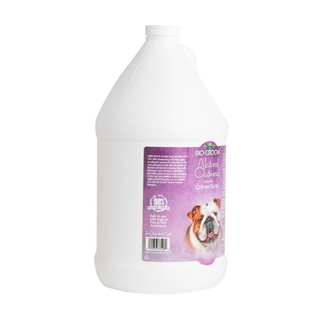 Bio-Groom Natural Oatmeal Soothing Anti-Itch Crème Rinse Gallon Dog Grooming Conditioner - Image 2