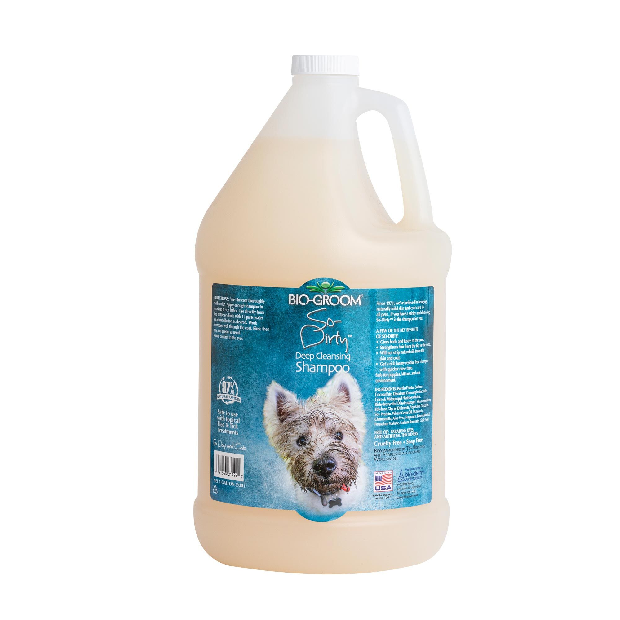Bio-Groom-So-Drity-Deep-Cleansing-Shampoo-Gallon-Front Bio-Groom So-Dirty Shampoo Gallon Dog Grooming Shampoo - Image 1